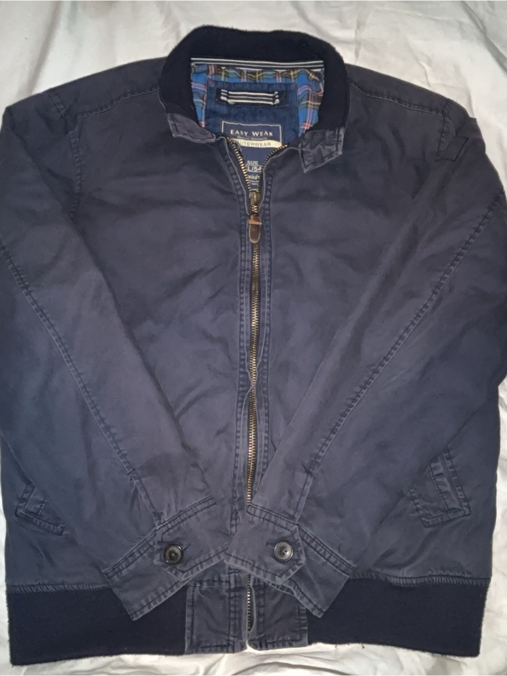 Men’s Workware Navy Zip front Jacket